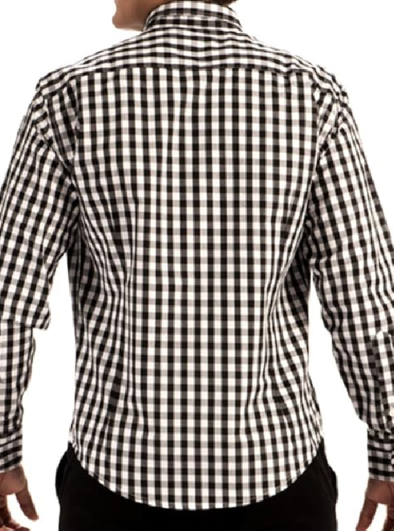 Camisa Cuadros Blanco y Negro